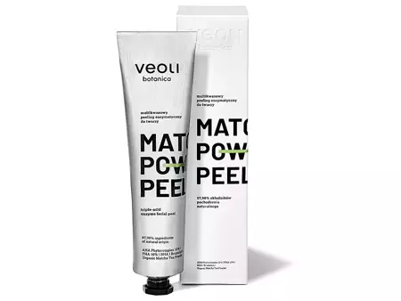 Veoli Botanica - Matcha Power Peel - Triple-Acid Enzyme Facial Peel - Enzymatisches Multi-Säure-Peeling - 75ml