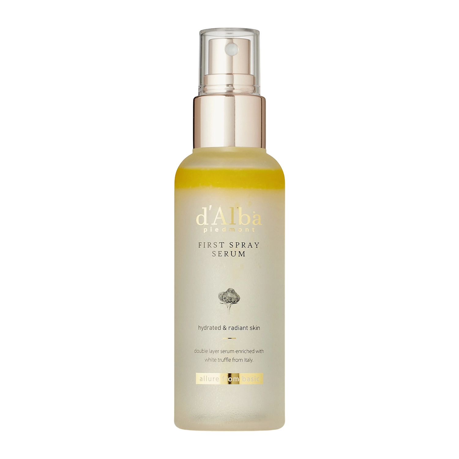 d'Alba - White Truffle First Spray Serum - Aufhellendes und feuchtigkeitsspendendes Gesichtsserum in Nebel - 50ml