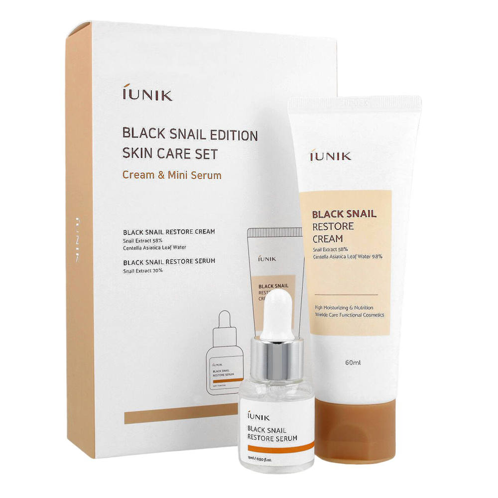 iUNIK - Black Snail Edition Skincare Set - Regeneratives Kosmetikset