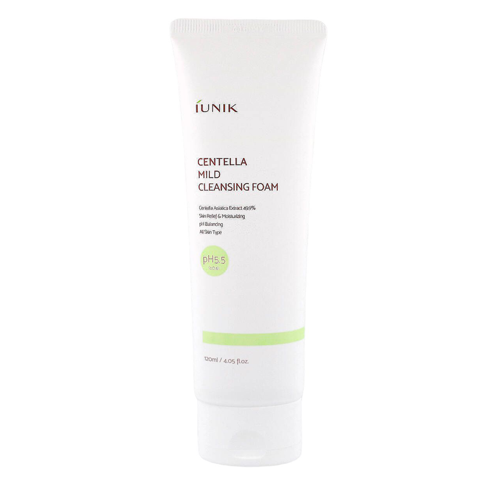 iUNIK - Centella Mild Cleansing Foam - Milder Reinigungsschaum mit Centella Asiatica - 120ml