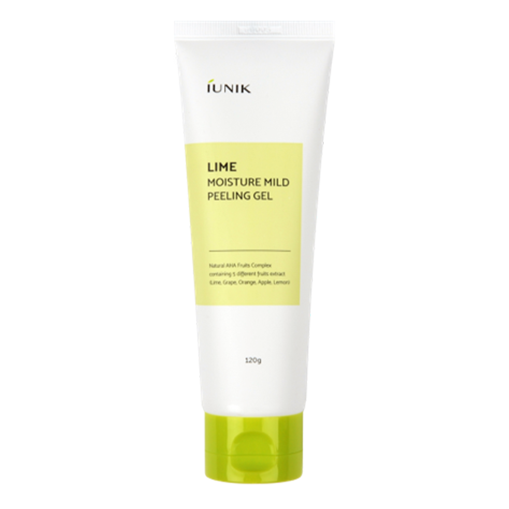 iUNIK - Lime Moisture Mild Peeling Gel - Mildes Gel-Peeling mit natürlichem AHA-Fruchtkomplex - 120ml