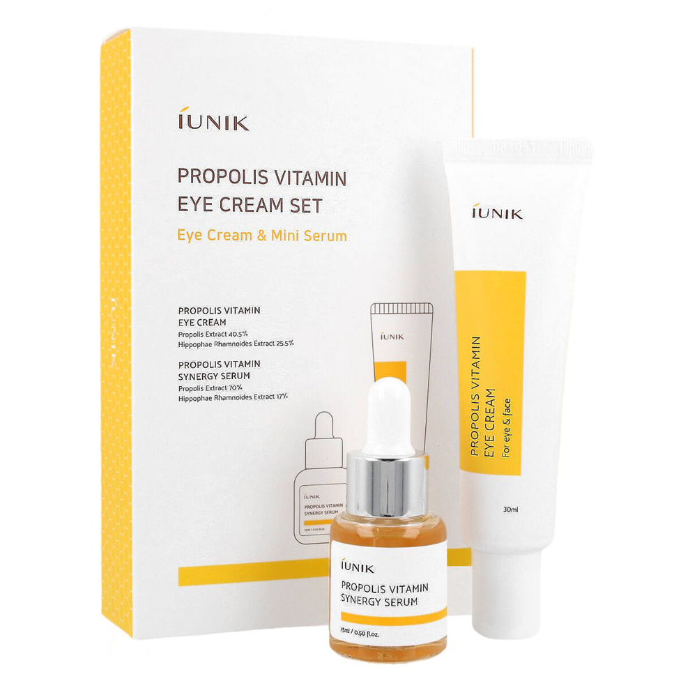 iUNIK - Propolis Vitamin Eye Cream Set -  Pflegeset für reife Haut