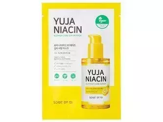 Some By Mi - Yuja Niacin Blemish Care Serum Mask - Aufhellende Tuchmaske - 25g