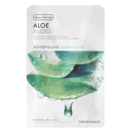 The Face Shop - Natural Mask - Aloe Vera - Aloe Vera Tuchmaske - 20g