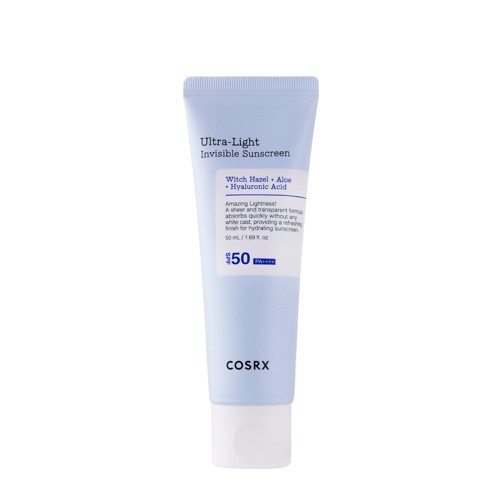 COSRX - Ultra - Light Invisible Sunscreen SPF50+/PA++++ - Leichter, feuchtigkeitsspendender Sonnenschutz - 50ml