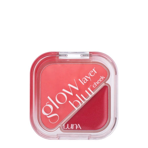 LUNA - Glow Layer Blur Cheek - Duo-Rouge für die Wangen - 10 Cherry Compote - 8,5g