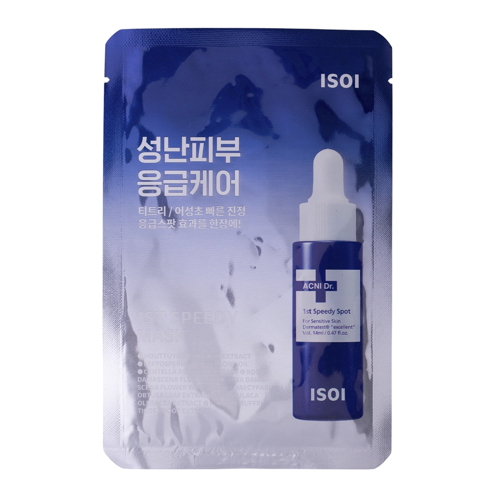 Isoi - Acni Dr. 1st Speedy Mask Sheet - Feuchtigkeitsspendende Gesichtsmaske - 1pc/20ml
