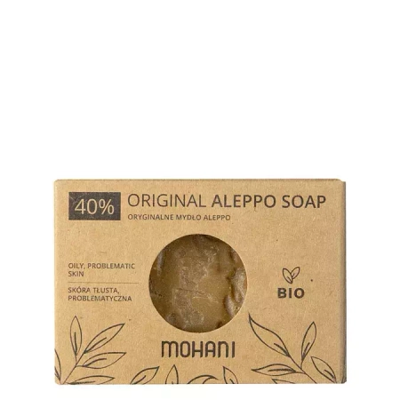 Mohani - Mydło Aleppo BIO Oliwkowo - Laurowe 40% - 185g