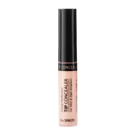 The Saem - Cover Perfection Tip Concealer - SPF 28/PA++ - Abdeckender Concealer - Pfirsich Beige - 6.5ml