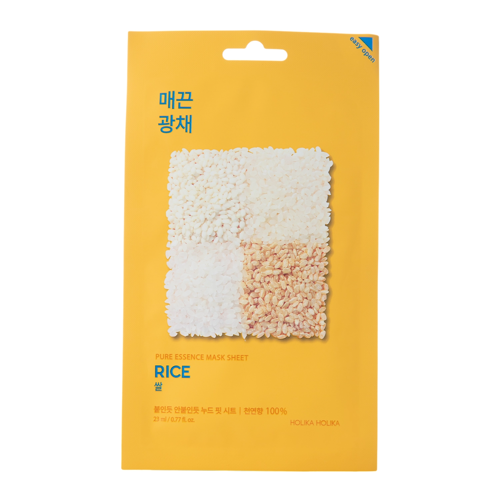 Holika Holika - Pure Essence Mask Sheet - Rice -Tuchmaske mit Reis-Extrakt - 23ml
