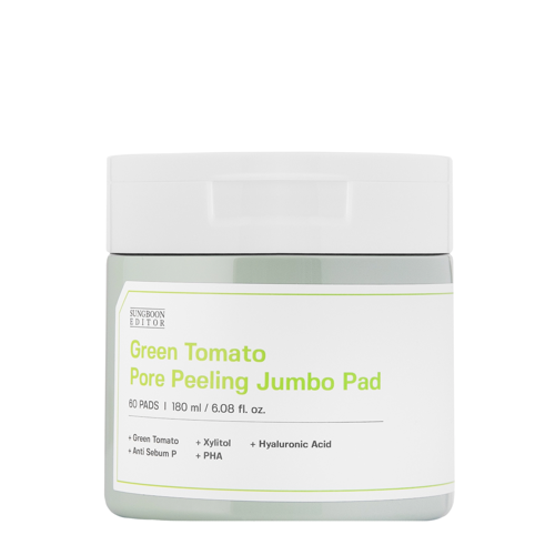 Sungboon Editor -  Green Tomato Pore Peeling Jumbo Pad - Peelinde Gesicht Pads - 60pcs/180ml