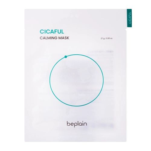 Beplain - Cicaful Calming Mask - Regenerierende und lindernde Gesichtsmaske mit Centella Asiatica Extrakt - 27g