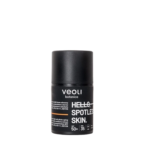 Veoli Botanica - Hello, Spotless Skin - Leichte Breitspektrum-Anti-Aging-Schutzcreme LSF 50+, UVA, UVB, PA++++, HEV/IR - 50ml