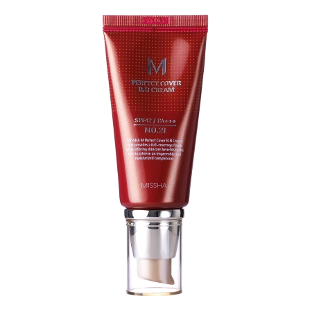 Missha - M Perfect Cover BB Cream SPF42/PA++ - Abdeckende BB-Creme - No.21 Light Beige - 50ml
