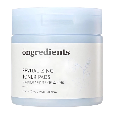 Ongredients - Revitalizing Toner Pads - Revitalisierendes Gesichtswasser in Pads - 60 Stück