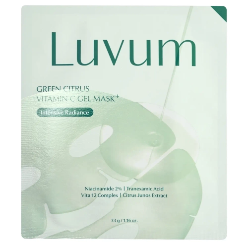 Luvum - Green Citrus Vitamin C Gel Mask Plus - Hydrogel-Maske mit Vitamin C - 1 Stk/33g