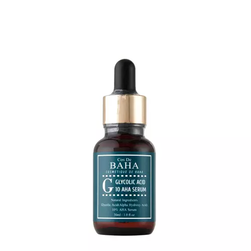 Cos De BAHA - G Glycolic Acid 10 AHA Serum - Peeling-Gesichtsserum mit Glykolsäure - 30ml