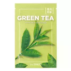 The SAEM - Natural Green Tea Mask Sheet - Grüner Tee Maske in einem Pad - 21 ml