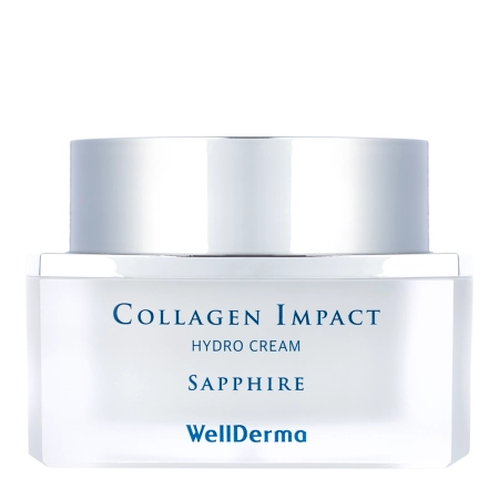 WellDerma - Sapphire Collagen Impact Hydro Cream - Feuchtigkeitsspendende Gesichtscreme - 50ml