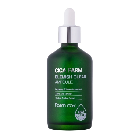 Farmstay - Cica Farm Blemish Clear Ampulle - Feuchtigkeitsspendende und lindernde Ampulle für das Gesicht - 100ml