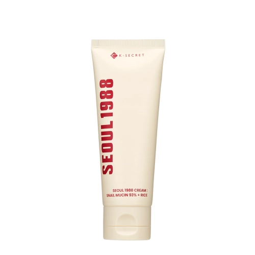 K-SECRET - SEOUL 1988 Cream : Snail Mucin 93% + Rice - Lindernde Gesichtscreme mit Schneckenschleimfiltrat und Reis - 100ml
