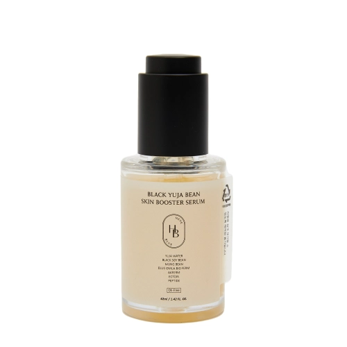 HEVEBLUE - Black Yuja Bean Skin Booster Serum - Feuchtigkeitsspendendes-revitalisierendes Gesichtsserum - 42ml
