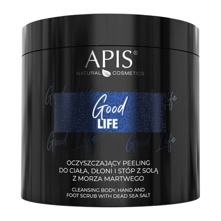 Apis - Good Life - Reinigendes Peeling für Körper, Hände und Füße mit Salz aus dem Toten Meer - 700g