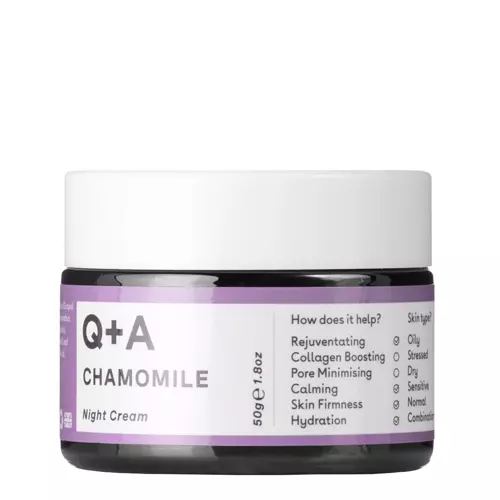 Q+A - Chamomile - Night Cream - Regenerierende und linderne Nachtcreme mit Kamille - 50ml