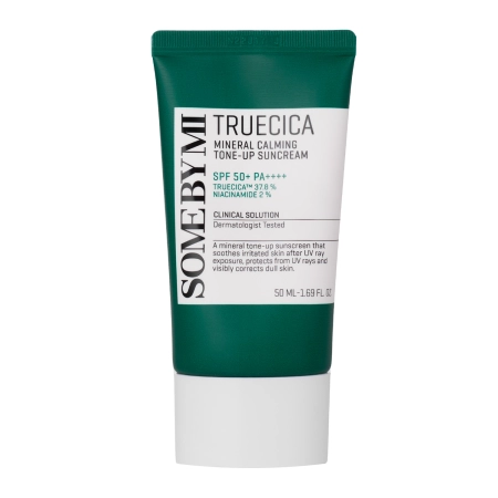 Some By Mi - Truecica Mineral Calming Tone-Up Suncream SPF50+/PA++++ - Sonnenschutzcreme mit mineralischen Filtern - 50ml