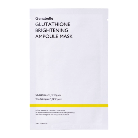 Genabelle - Glutathione Brightening Ampoule - Aufhellende Tuchmaske - 1Stk/25ml
