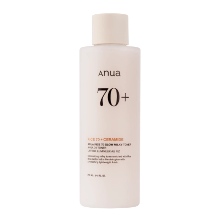 Anua - Rice 70 Glow Milky Toner - Feuchtigkeitsspendendes Gesichtswasser mit Reis-Extrakt - 250ml