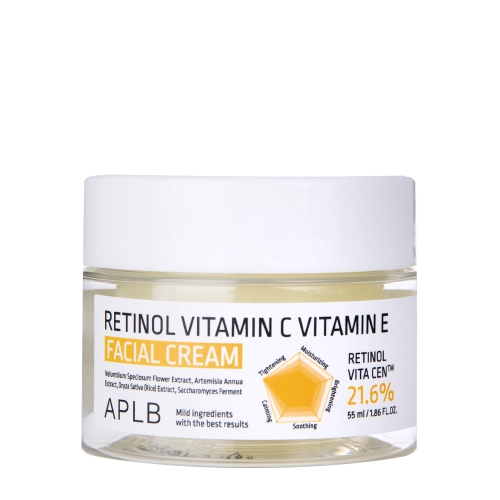APLB - Retinol Vitamin C Vitamin E Facial Cream - Gesichtscreme mit Retinol und den Vitaminen C und E - 55ml