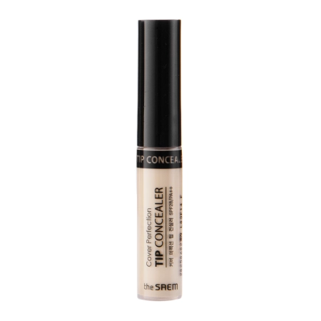 The Saem - Cover Perfection Tip Concealer - SPF 28/PA++ - Abdeckender Concealer - Grün Beige - 6.5ml