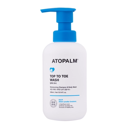 Atopalm - Top to Toe Wash -Sanftes Reinigungsgel für Körper und Haar - 200ml