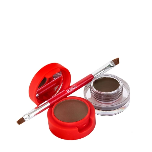 Ibra Makeup -Eyebrow Pomade & Powder - Dark Chocolate - 7g