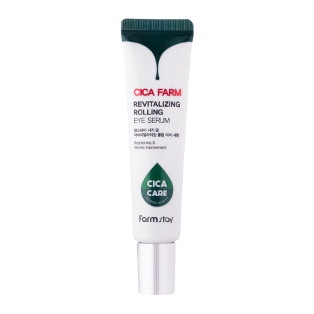 Farmstay - Cica Farm Revitalizing Rolling Eye Serum - Augenserum mit Centella Asiatica-Extrakt - 25ml