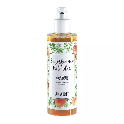 Anwen - Pfirsich und Koriander - Shampoo für trockene und empfindliche Kopfhaut - 200 ml