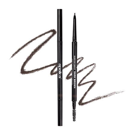 Apollca - Augenbrauenstift Powder - Dark Brown