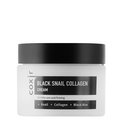 Coxir - Black Snail Collagen Cream - Anti-Falten-Gesichtscreme mit Schneckenschleim - 50ml