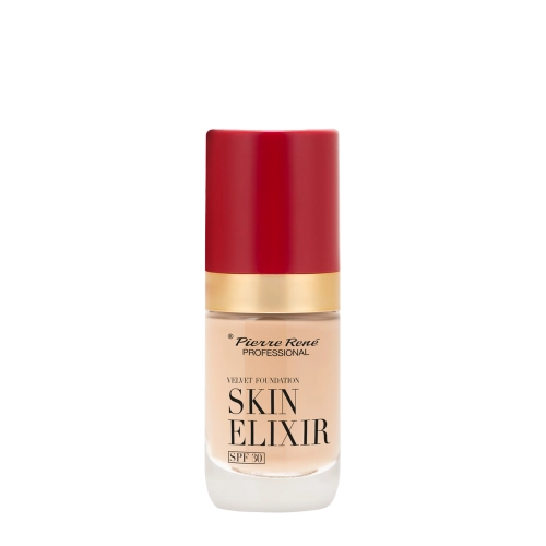 Pierre Rene - Skin Elixir SPF30 Velvet Foundation - Langanhaltende Foundation für das Gesicht - 02 - 25ml