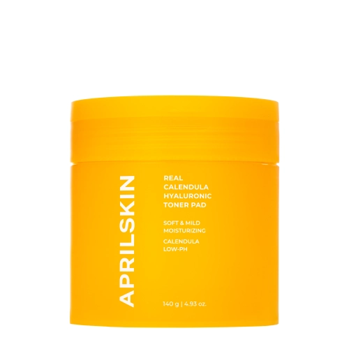 Aprilskin - Real Calendula Hyaluronic Toner Pad - Tonisierende Calendula Pads - 140g