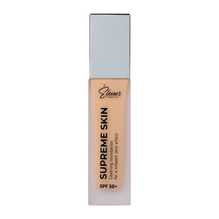 Elever Cosmetics - Supreme Skin SPF50+ - Leichte Foundation mit Filter - Sand - 30ml  