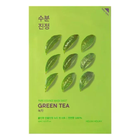 Holika Holika - Pure Essence Mask Sheet - Green Tea - Erfrischende Tuchmaske mit Grüntee-Extrakt - 23ml