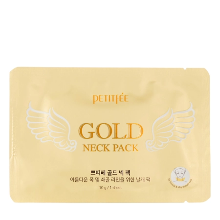 Petitfee - Gold Neck Pack - Hydrogel-Halsmaske zur Bekämpfung von Alterserscheinungen - 10g