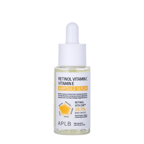 APLB - Retinol Vitamin C Vitamin E Ampoule Serum - Ampullen-Serum mit Retinol und den Vitaminen C und E - 40ml