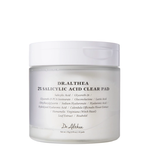 Dr. Althea - 2% Salicylsäure Clear Pad - Reinigende Pads mit 2% Salicylsäure - 60 Stk.