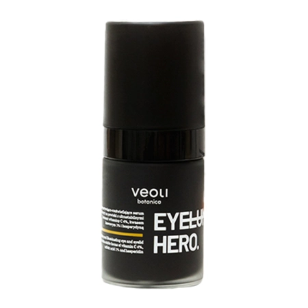 Veoli Botanica - Eyeluminate Hero - Energisierendes und aufhellendes Augenserum mit ultra-stabilen Formen von Vitamin C - 15ml