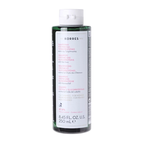 Korres – Shampoo Cystine and Glycoproteins – Anti-Haarausfall-Shampoo für Frauen – 250ml