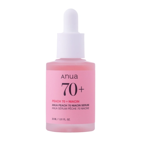 Anua - Peach 70 Niacin Serum - Aufhellendes Serum mit 70% Pfirsichwasser- 30ml