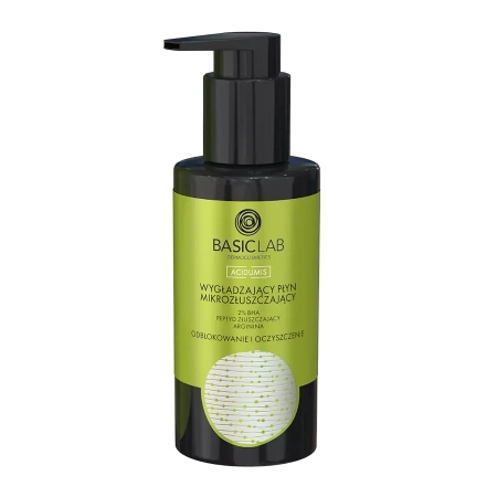 BasicLab - Entstauung und Reinigung - Glättende Mikro-Peeling-Lotion mit 2% BHA und peelenden Tripeptiden - 100ml